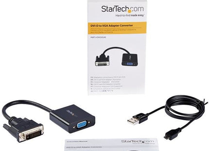 Startech Convertidor Activo  Dvi-D  A  Vga 1080p -1920x1200  Dvi2vgae