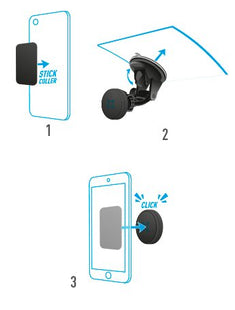Mobilis 044006 Soporte Teléfono Móvil/Smartphone, Navegante Negro Soporte Pasivo