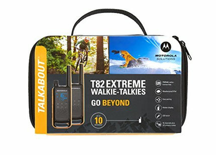 Walkie-Talkie Motorola Tlkr-T82extreme Negro Pack2 Pmr446/10km/16canales/Clip Cinturon/Vox/Impermeabl B8p00811ydemag