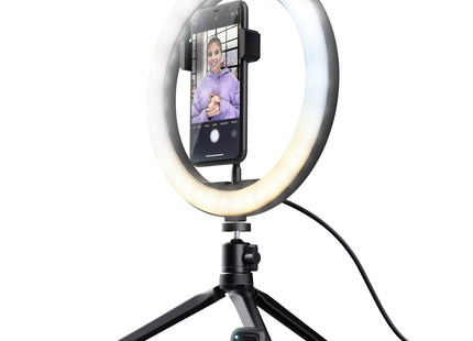 Aro De Luz Profesional + Pantalla Trust Maku+ Incluye Pantalla Verde