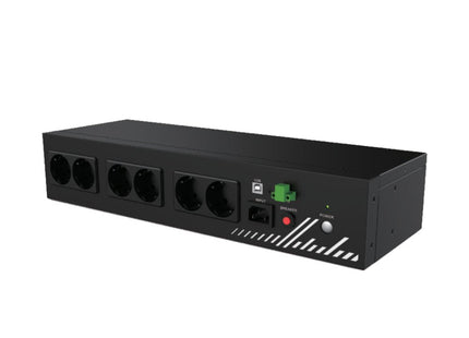 Unidad De Distribución Para Alimentación Phasak Compact 800 Va 9a 8x Schuko Formato Rack 2u