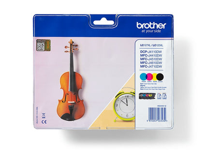 EAN 5014047563430 - Brother LC127XLVALBP cartucho de tinta 4 pieza(s) Original Negro, Cian, Magenta, Amarillo imagen 1