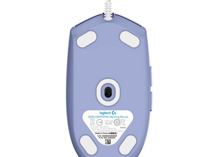 Logitech Raton G203 Lightsync Gaming Usb Lila 910-005853