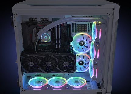 Thermaltake Swafan 12 Rgb Radiador Fan Tt Premium Edition White (3-Fan Pack) Cl-F145-Pl12sw-A