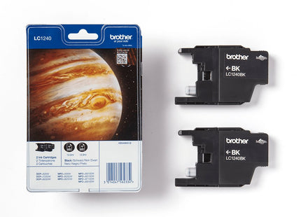 Brother Tinta Lc-1240bk Black Twinpack 2x Black, Blister