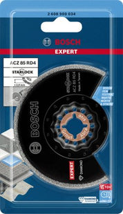 Hoja De Sierra Segmentada De Diamante Bosch Expert Acz 85 Rd4 Lechada + Abrasivo 85mm (Ancho De Corte 2 Mm)  2608900034