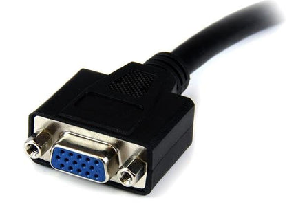 Startech Adaptador Conversor Dvi-I A Vga M/H 0.20m Negro Dvivgamf8in