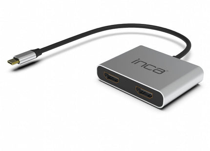 Inca Adaptador Itpc-4 Typ C > 2xhdmi 4k30hz,1xusb-A,1xusb-C