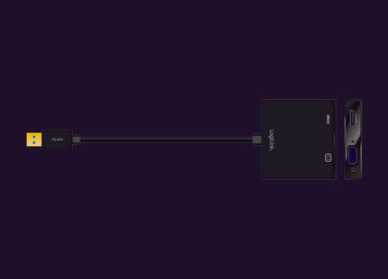 Logilink Ua0234 Adaptador De Cable Usb 3.0 Vga/Hdmi Negro