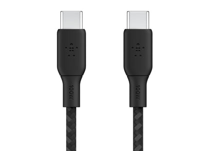 Cable 100w Usb-C To Usb-C Braided 2m Negro