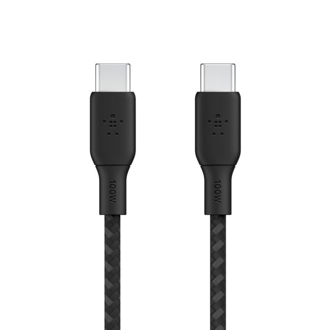Cable 100w Usb-C To Usb-C Braided 2m Negro