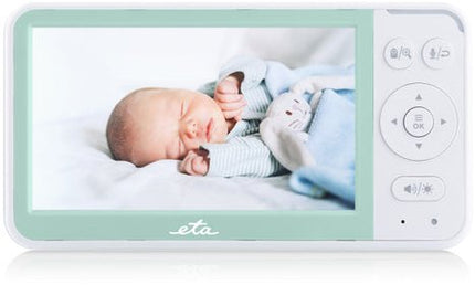 Eta Eta530690000 Mimi Baby Monitor, Flexible Camera, White Green
