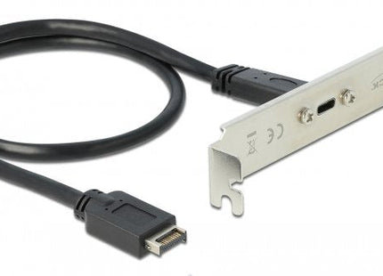 Delock 89936 Soporte De Ranura Con 1 X Puerto Usb Type-C