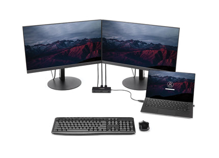 Startech.Com Mini Dock Usb A Displayport Doble Con Lan Gbe - 4k Doble De 60hz