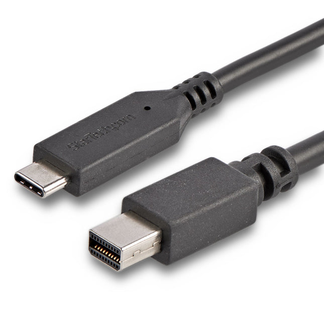 Startech.Com Cable Adaptador De 1,8m Usb-C A Mini Displayport 4k 60hz - Negro - Cable Usb Tipo C A Mdp - Cable De Vídeo Usbc, 1,8 M, Usb C, Mini Displayport, Macho, Macho, Derecho