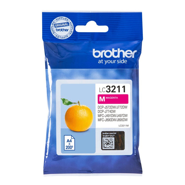 Tinta Original Brother Lc-3211m Magenta Lc3211m