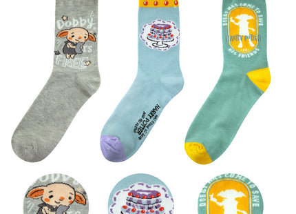 Set 3 Pares De Calcetines Cinereplicas Harry Potter Dobby