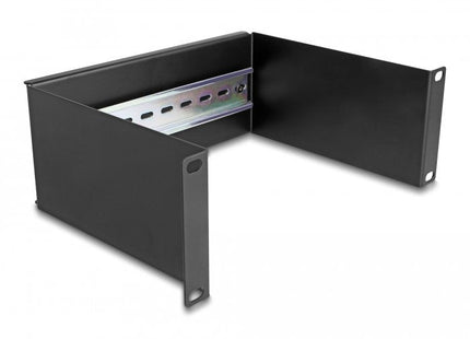 Delock Panel De Riel Din 10" 2u Negro
