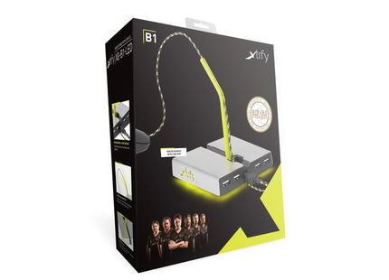 Cherry Xtrfy Zub B1 Raton Bungee Plata Amarillo Hub De Interfaz Usb 2.0