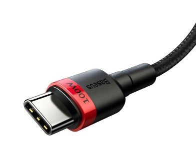Baseus Cafule Pd2.0 100w Flash Charging Type-C To Type-C Cable [20v 5a]2m Red+Black
