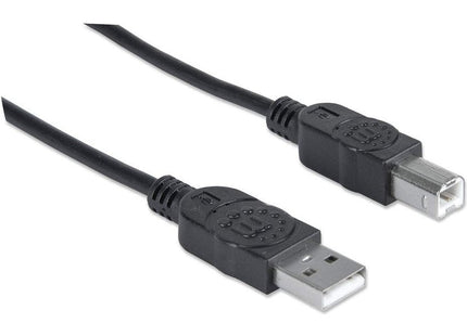 Manhattan Cable Usb B Impresora Usb 2.0, A Macho/ B Macho, 480 Mbps, 5 M, Negro