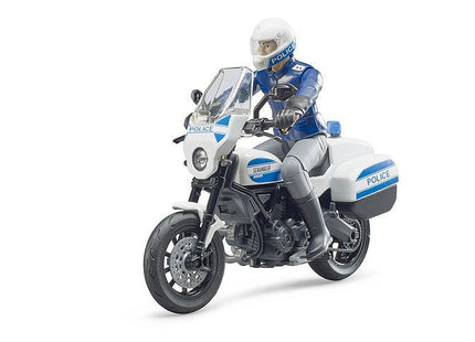 Brother Bworld Scrambler Ducati Motocicleta De Policía, Modelo De Vehículo 62731