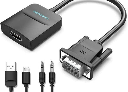 Cable Conversor Vention Acnbd Vga Macho Hdmi Hembra 50cm Negro