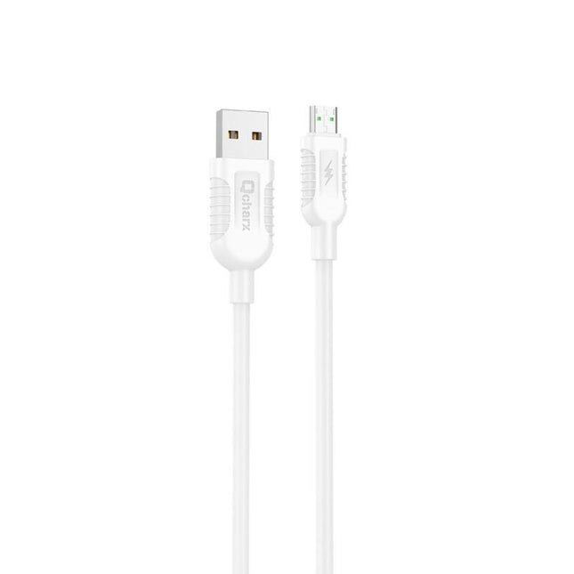Cable Qcharx Athens Usb A Micro 3a 1 M Pvc Blanco