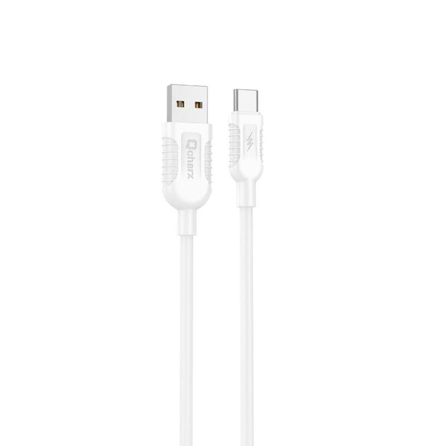 Cable Qcharx Athens Usb A Tipo C 3a 1 M Pvc Blanco