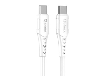 Cable Qcharx Sofia Tipo C A Tipo C 3a 60w 1 M Pvc Blanco