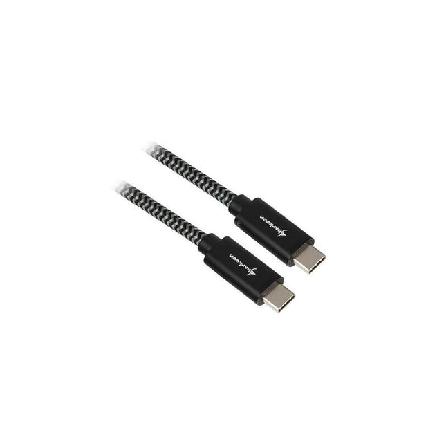 Cable Sharkoon Usb 3.2 Gen 2, Conector Usb-C > Conector Usb-C Negro/Gris, 1 Metro, Con Funda 4044951027064