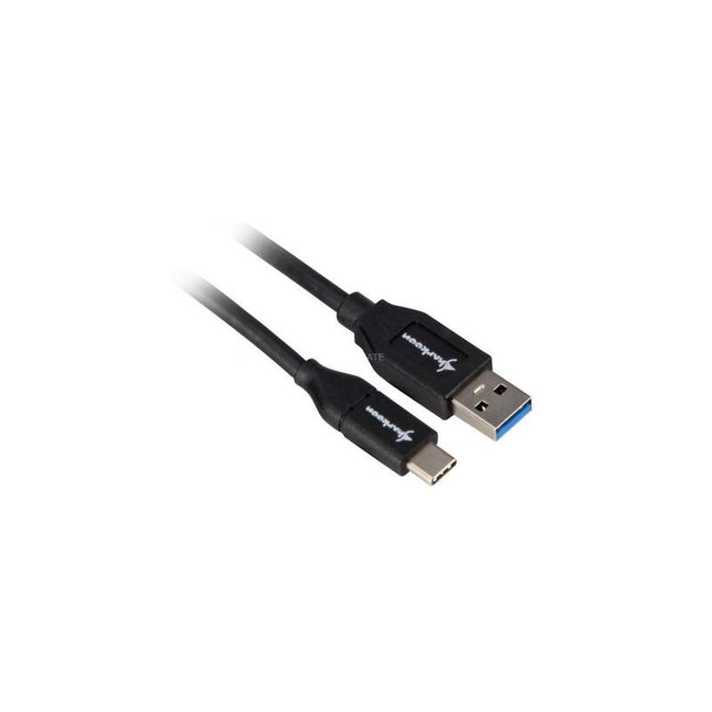 Cable Sharkoon Usb 3.2 Gen 2, Usb-A Macho > Usb-C Macho Negro, 1 Metro 4044951021147