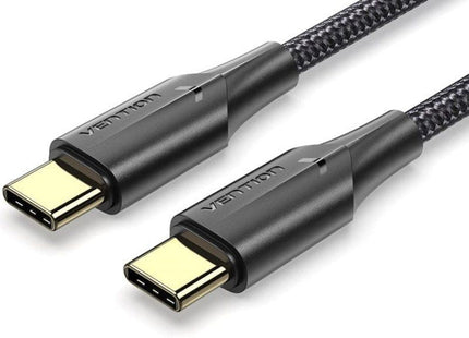 Cable Usb 2.0 Tipo-C 3a Vention Taubd Usb Tipo-C Macho Usb Tipo-C Macho Hasta 60w 480mbps 50cm Negro