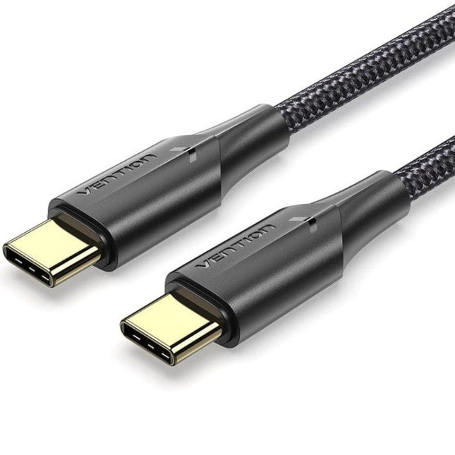 Cable Usb 2.0 Tipo-C 3a Vention Taubd Usb Tipo-C Macho Usb Tipo-C Macho Hasta 60w 480mbps 50cm Negro