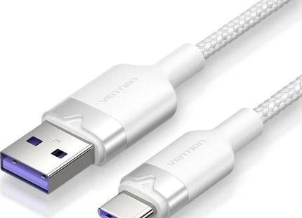 Cable Usb 2.0 Tipo-C Vention Ctowf Usb Tipo-C Macho Usb Macho Hasta 100w 480mbps 1m Blanco