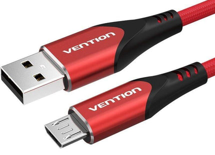 Cable Usb 2.0 Vention Coarg Usb Macho Microusb Macho Hasta 60w 480mbps 1.5m Rojo