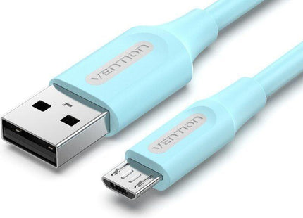Cable Usb 2.0 Vention Colsh Usb Macho Microusb Macho Hasta 60w 480mbps 2m Azul
