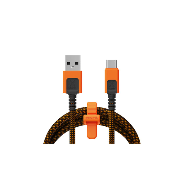 Cable Xtreme Usb-A A Usb-C 1.5m Negro/Naranja Xtorm