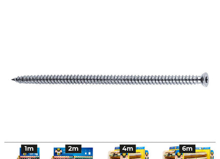 Caja 100 Uds. Tornillo De Premarcos Fbs 7,5-72 Avellanado, Cincado