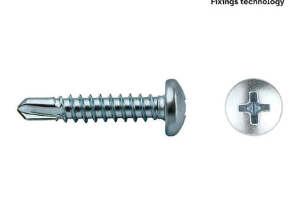 Caja 100 Unid. Punta Broca Alomada (Rosca Chapa) Philips Din/Ref 7504n Ø5,5x63mm Zincado Celo