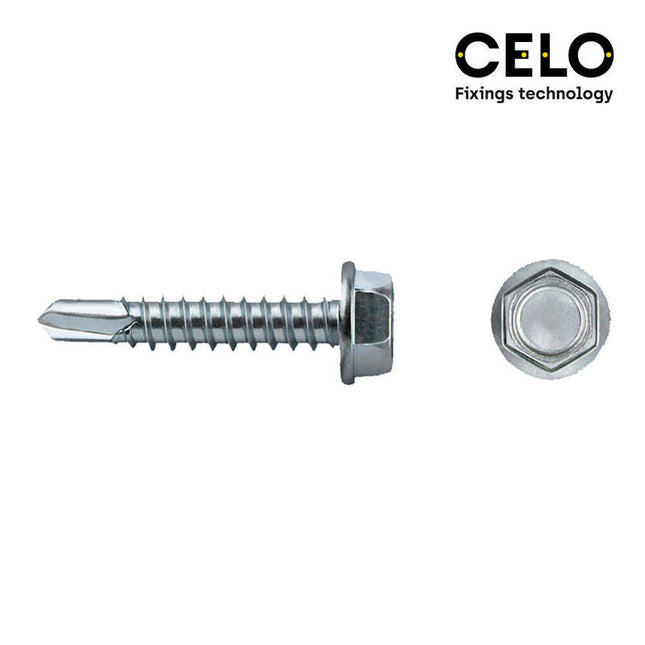 Caja 100 Unid. Punta Broca Hexagonal Din/Ref 7504k Ø5,5x63mm Zincado Celo