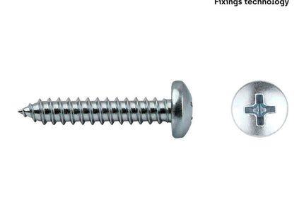 Caja 100 Unid. Tornillo Chapa Alomada Philips Din/Ref 7981 5,5x60mm Zincado Celo