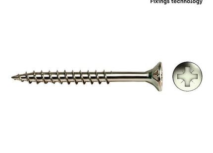 Caja 100 Unid. Tornillo Madera Avellanado Pz R/Parc Ref Vloxp Ø4,5x80mm Zincado Celo