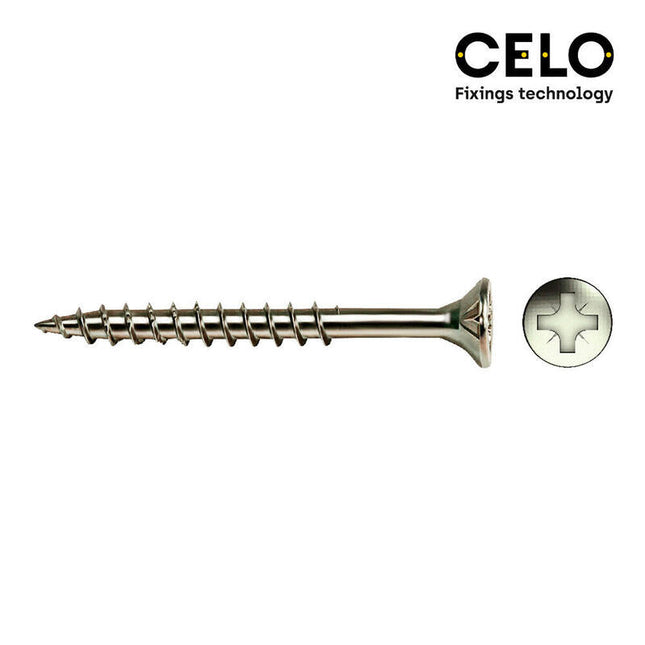 Caja 100 Unid. Tornillo Madera Avellanado Pz R/Parc Ref Vloxp Ø4,5x80mm Zincado Celo