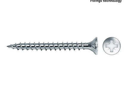 Caja 500 Unid. Tornillo Madera Avellanado Pozi Din/Ref Vlox Ø4,5x30mm Zincado+Lubr. Celo