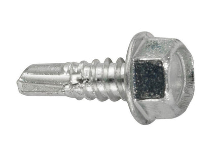 Caja M 50 Unid. Tornillo Rosca Chapa Hexagonal Autot. 4,8x16mm Fadix