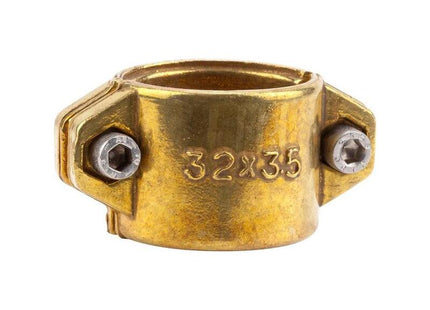Carcasa De Abrazadera De Latón Gardena Para Mangueras De 32 Mm (1,1/4"), Soporte