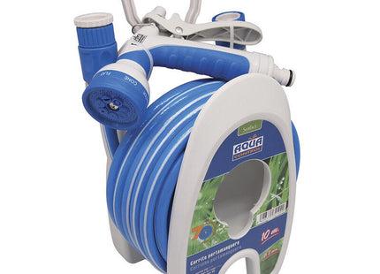 Carrito Porta Manguera Especial Terrazas 10m Aqua Control