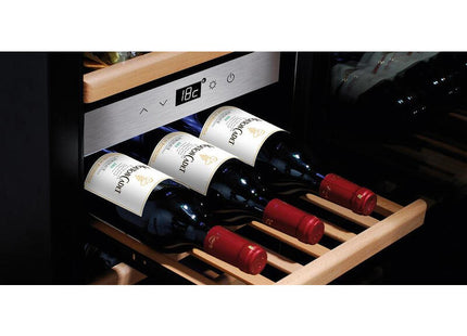 Caso Winechef Pro 40, Nevera De Vino, Independiente, 40 Botella(S), 100 W, Luz Interior, Acero Inoxidable