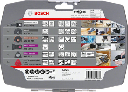 Bosch Professional Starlock Best For Renovation 4+1, Juego De Hojas De Sierra De 5 Piezas, Para Herramientas Multifuncionales 2608664624